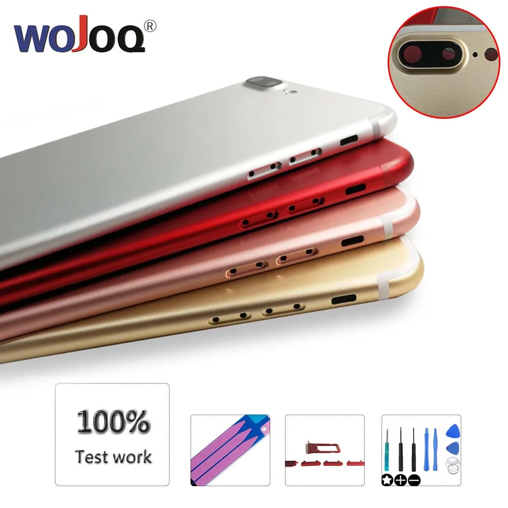 

High Quality Rear Door Housing Case For iPhone 6 7 Plus Battery Cover Back Middle Frame For iphone7 6 Plus Back Cover Housing