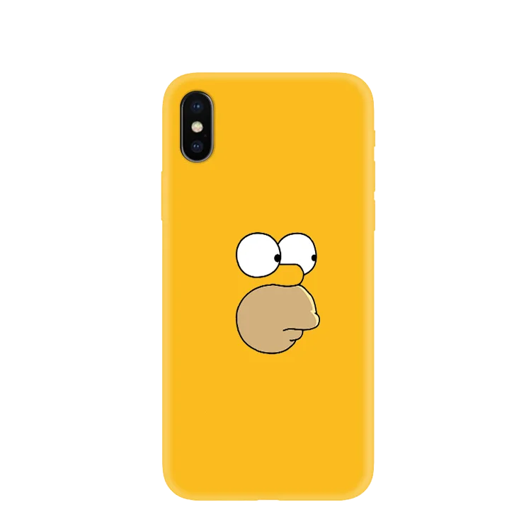 Чехол для телефона Homer J. Simpson для iPhone 11 11pro 6 6s 7 8 PLUS X XR XS MAX Модный мультяшный силиконовый чехол для телефона s Чехол Милый Забавный