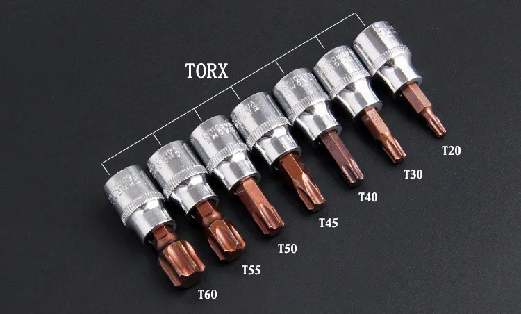 3/" отвертки Torx Набор бит Phillips шлицевая Pozidriv Hex S2 отвертка Биты электронные розетки головки Инструменты для ремонта авто