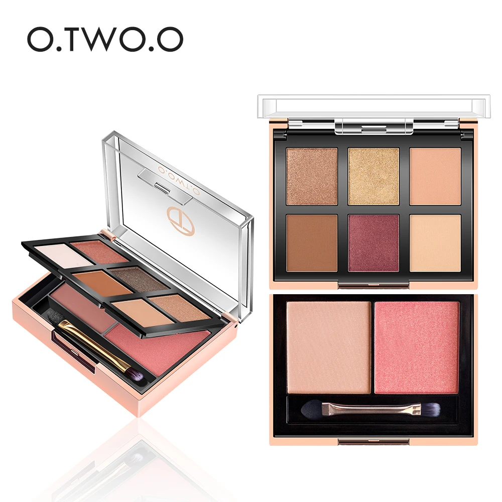 

8 Colors Face Palette Eye Shadow and Blusher Long Lasting Matte Shimmering Highlighter Contour Makeup Palette with Brush