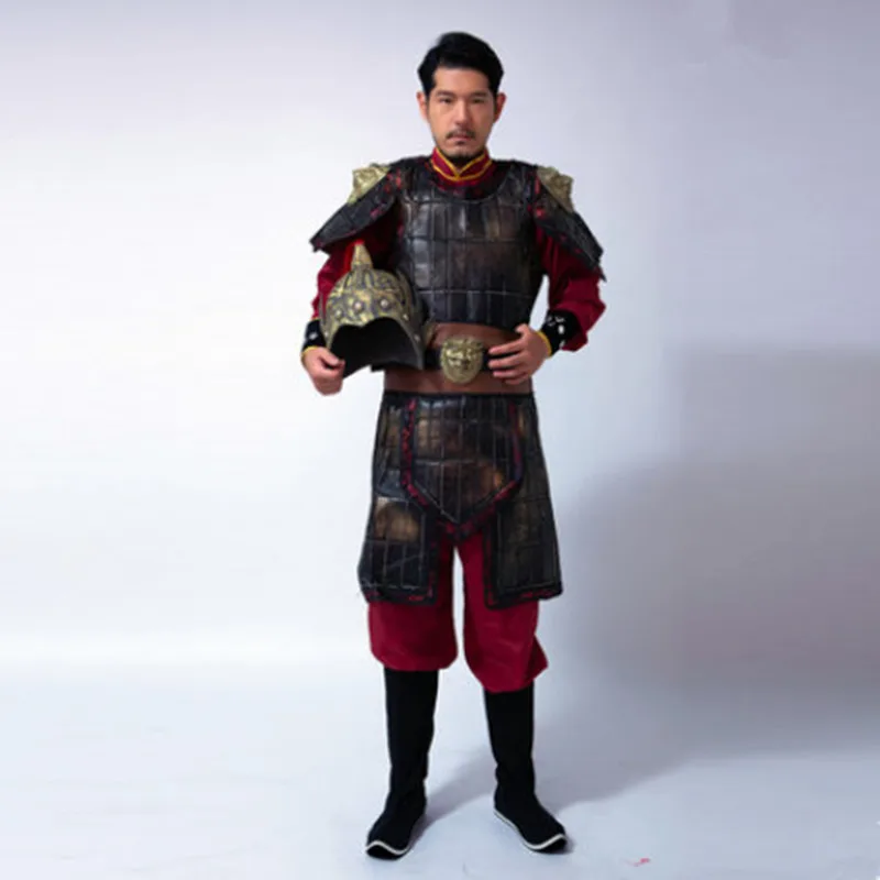 高品質中国兵士衣装古代中国鎧男性歴史衣装古代王朝コスプレ Aliexpress