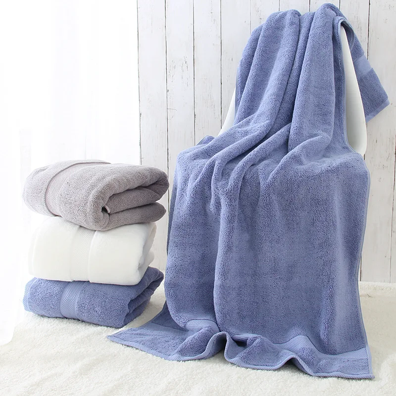 

Drop Shipping Thickened 100% cotton Bath Towels for Adults beach towel bathroom Large for home Hotel Sheets Towels 80*160cm