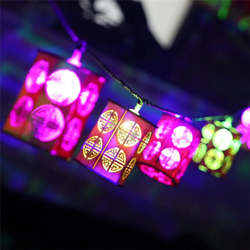 Transer, 2,5 м, 10 светодиодов, деревянные китайские сказочные гирлянды, теплые осветительные лампы, фонари для свадьбы, Рождества, вечерние, домашний декор 907