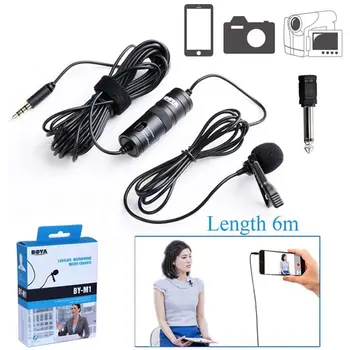 

Professional Condenser Microphone Audio 3.5mm For Smartphone Canon Nikon Sony DSLR Cameras Recorder Vlog Facebook Live YouTube