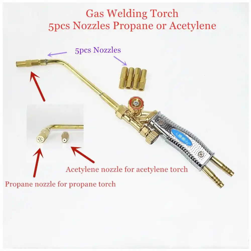 Torch Igniter Gas Welding Torch Oxygen Acetylene//Propane Gas Burner Heating Torch Repair for Air Conditioning Copper//Aluminum Pipe Welding