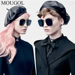 MOUGOL 2019 новая квадратная рамка винтажные Большие женские очки большие размеры Солнцезащитные очки Мужские Женские оттенки черные UV400 очки