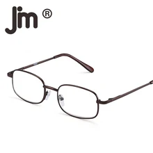 JM Весна Петля очки для чтения из нержавеющей стали Металлические Читатели для мужчин и женщин