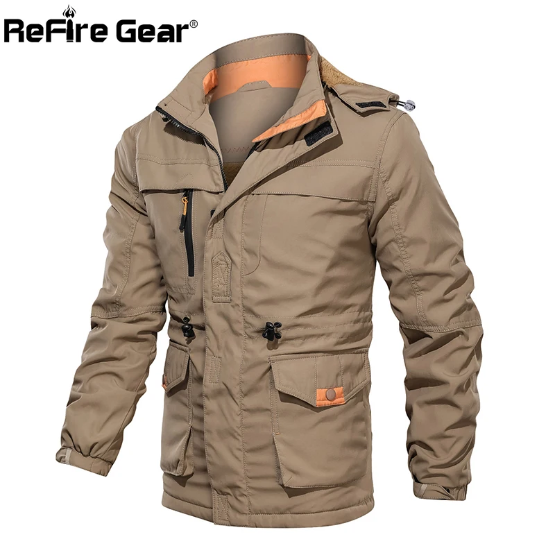 Куртка бомбер ReFire Gear Мужская тактическая ветровка с капюшоном и множеством