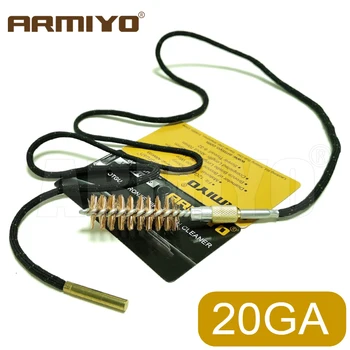 

Armiyo 20GA 15.6mm Caliber Tactical Bore Brush Shot Gun Barrel Brush Cleaner Set Cleaning Hunting Accessories Thread 5/16"-26T