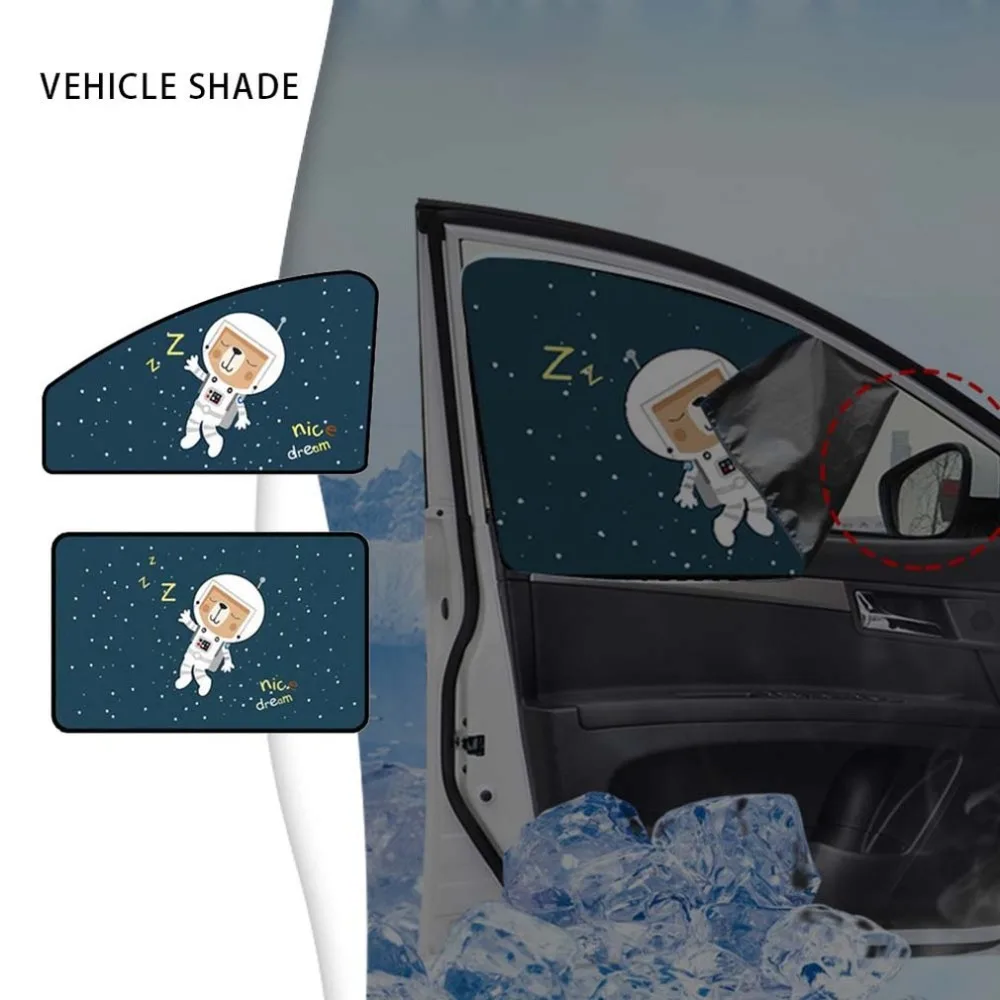 Автомобильный Магнитный Зонт занавес мультфильм солнцезащитный, изоляционный экран солнцезащитные шторы для машины солнцезащитный