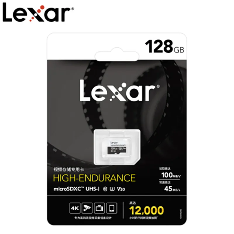 NEWl! Lexar высокая выносливость 128 ГБ Micro SDXC карта U3 32 Гб 64 Гб картридер 2 микро-sd карта памяти U1 TF карта класс 10 V10