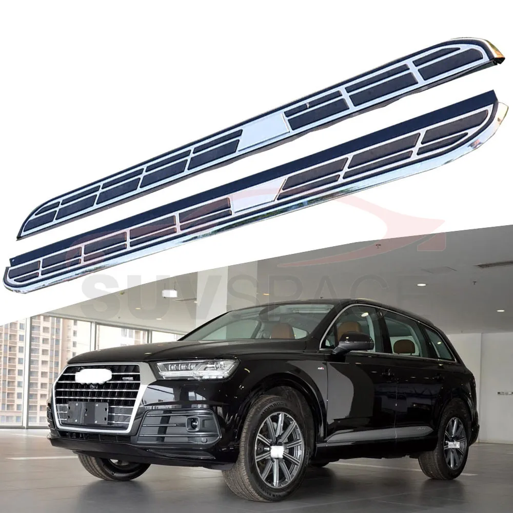 Боковой Шаг подходит для Audi Q7 Audi Q7- Беговая плата nerf бар 2 шт. левый и правый алюминиевый боковой шаг боковая педаль