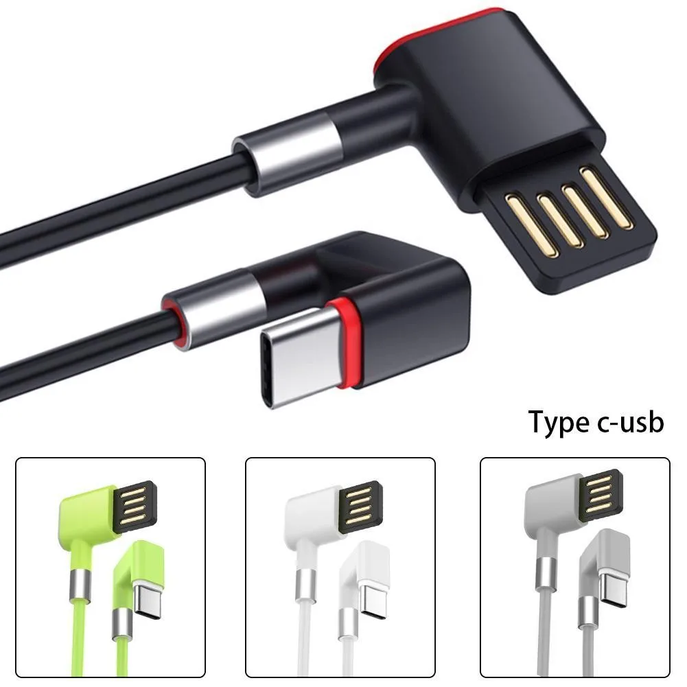 1Pc U-Bentuk Ponsel Kabel Data USB Mikro/Tipe-C untuk Kabel S8 mi8 2A Data Cepat Xiaomi S9 Pengisian Trans W4G3