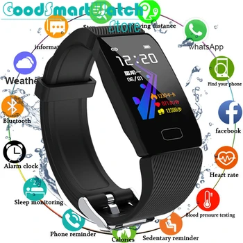 

Fitness Tracker Bracelet Blood Pressure Waterproof Fitness Bracelet Heart Rate Monitor Activity Tracker fitbit Men Smart Watch