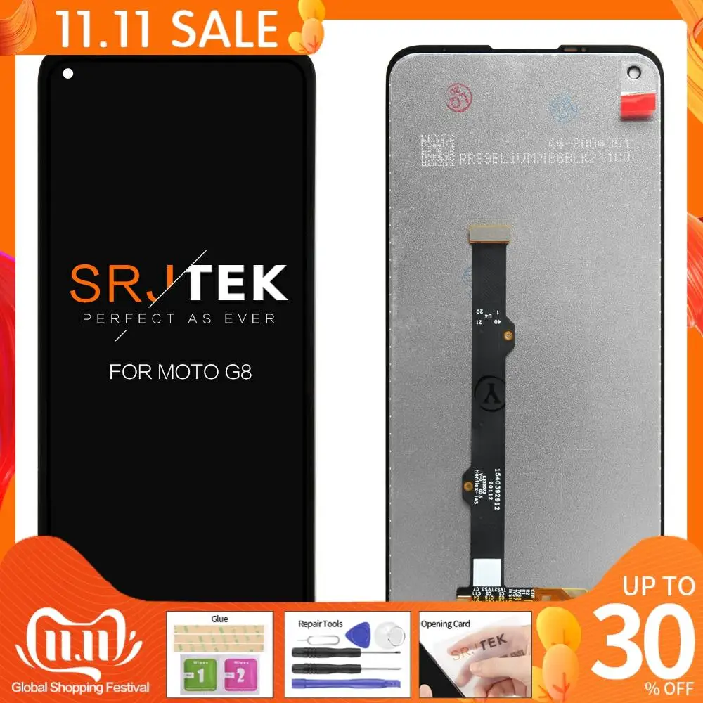 

6.4" For Motorola Moto G8 LCD Display XT2045-1 XT2045-2 XT2045-5 Digitizer Sensor Touch For Motorola G8 Screen Replacement Lens