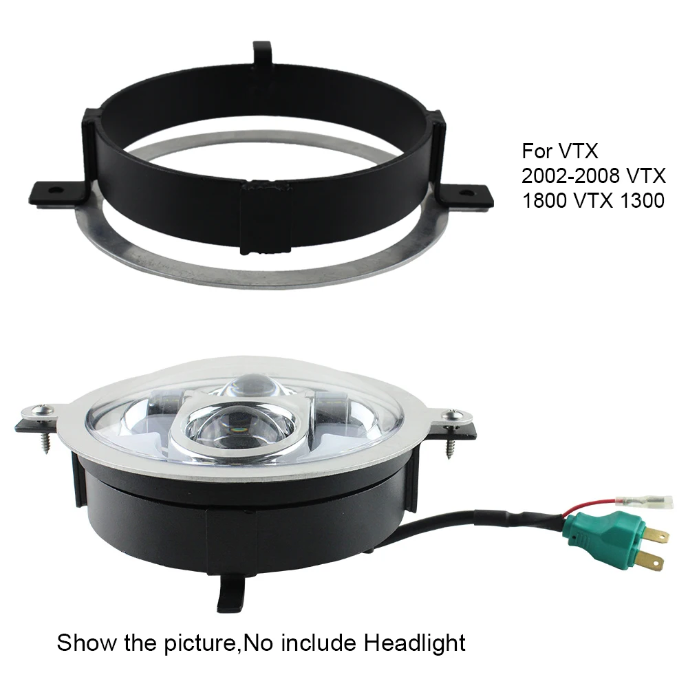Для Honda VTX 2002-2008 1800 1300 мотоциклетная светодиодная фара 5 75 дюйма черный Монтажный