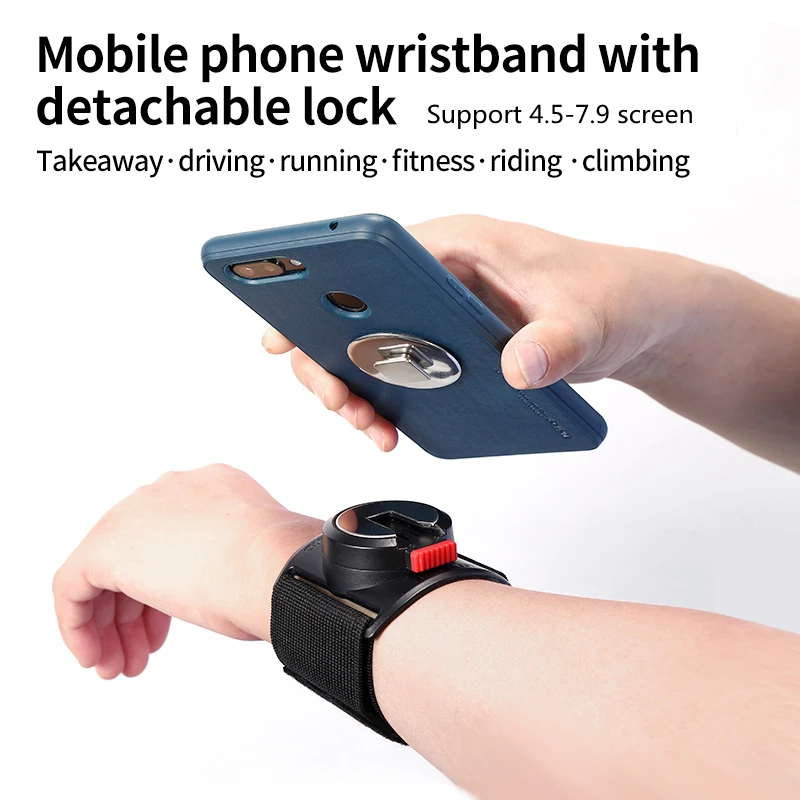 Running Mobile Phone ArmbandsOutdoor Fitness Cycling Navigation Bracket  Iphone Samsung Sports Equipment Universal Wrist Strap