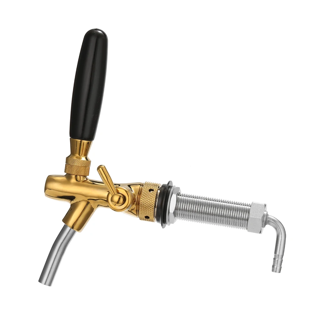 

Adjustable Liquor Flow Beer Tap Plug Beer Tap Faucet Chrome Plating Fine Material Beer Taps With Ball Lock For Bars Home Brewing