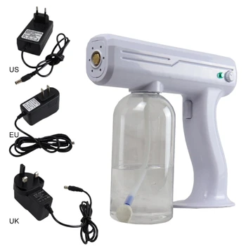 

Wireless Household Disinfection Handheld Atomizer Rechargeable Blue Ray Anion Sprayer Machine Nano Steam Spray Air Clean