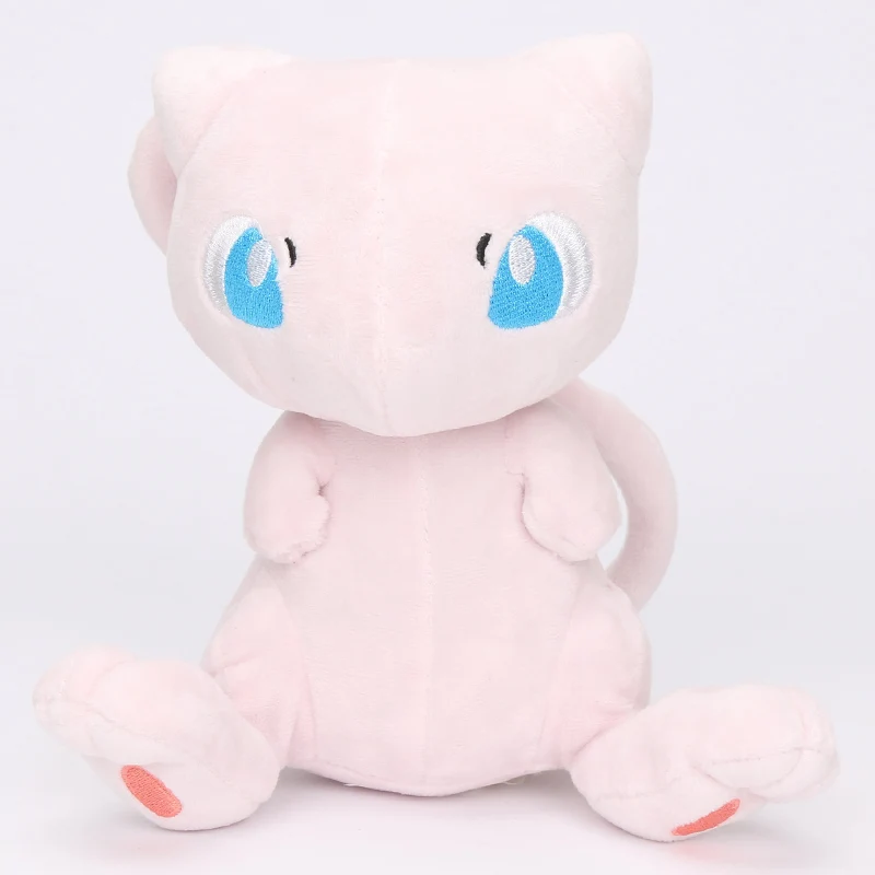 Такара Tomy подлинный Покемон Пикачу Eevee плюшевые игрушки Charmander Gengar Pichu Bulbasaur Mew плюшевые мягкие игрушки для детей - Цвет: 20cm Mew