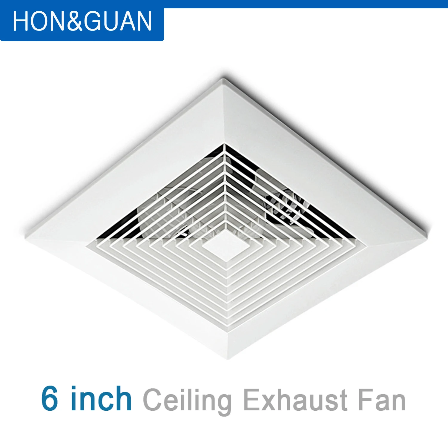 6 дюймов 24 Вт вытяжной вентилятор для ванной комнаты; 3,9 м ³/мин вытяжной вентиляционный вентилятор для ванной Потолочный или настенный для