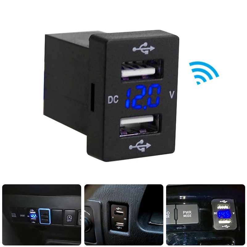 Подходит для автомобильного зарядного устройства с USB-разъемом 12-24 в 2 1 А быстрое