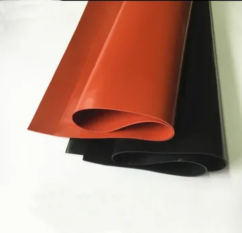 

1mm/1.5mm/2mm Red/Black Silicone Rubber Sheet 250X250mm Black Silicone Sheet, Rubber Matt, Silicone Sheeting for Heat Resistance