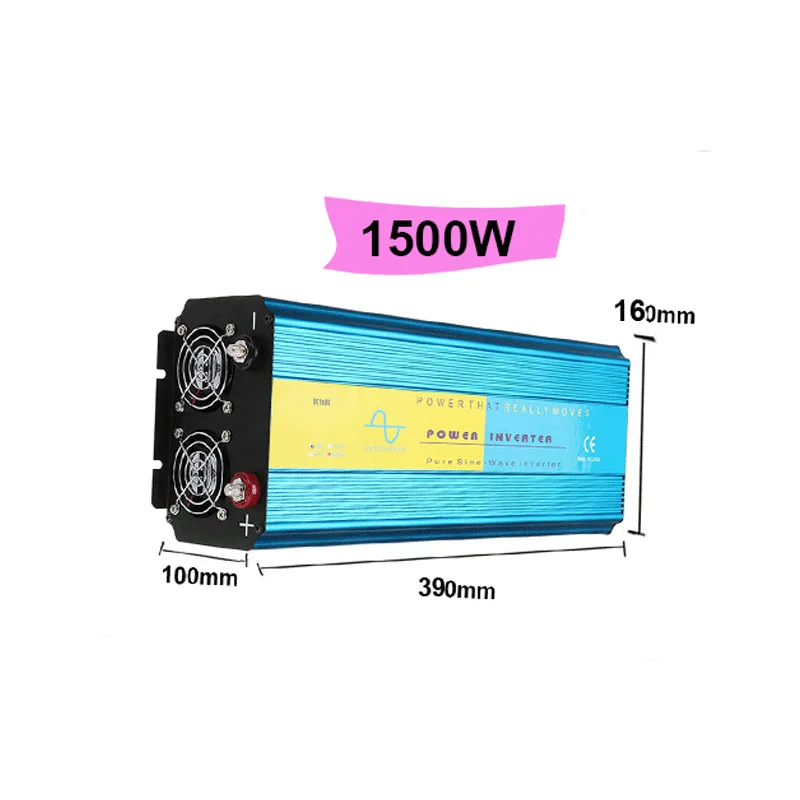 1500 Вт Чистая синусоида Инвертор 12 V/24 V 110V 50HZ Мощность усилитель конвертера автомобиля бытовой DIY инверсор конвертироватьisseur voiture Отдых на природе