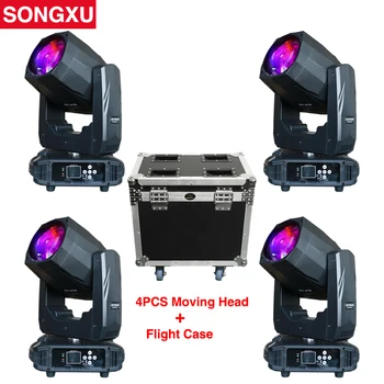 

SONGXU 80W LED Beam Moving Head Light for Disco DJ Wedding Celebration Party Light 1 Flight case packaged with 4 lights/SX-MH80