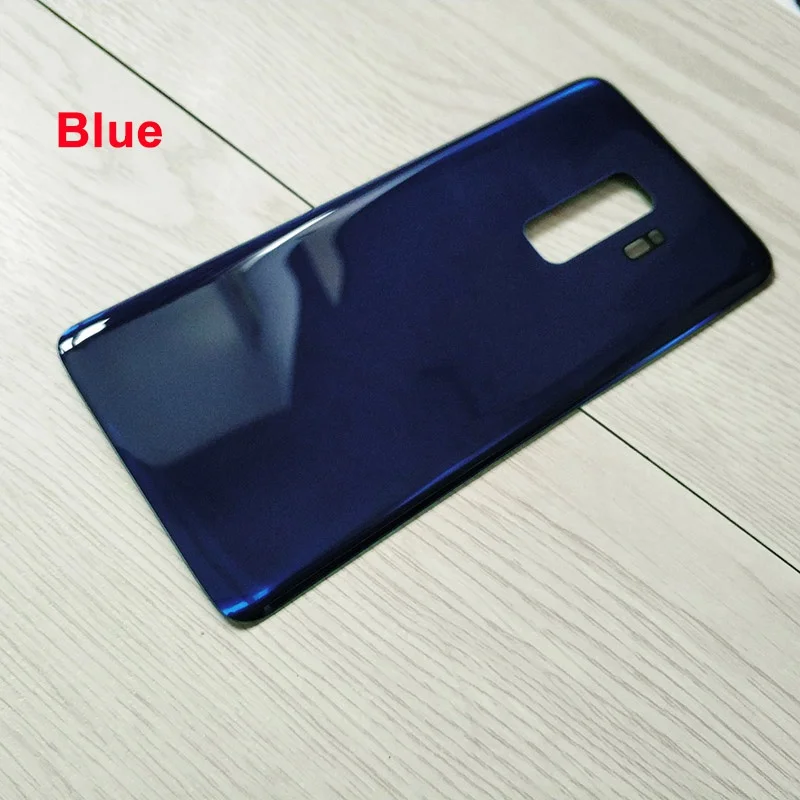 Темно-синий Для samsung Galaxy S9 Plus S9+ задняя крышка задняя дверь корпус крышка стекло задняя крышка батареи Замена для samsung S9Plus - Цвет: Темно-синий