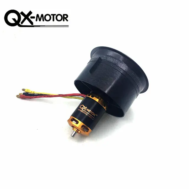 QX-MOTOR DIY Drone 64mm EDF Set 3s 4s 6s Brushless Motor with 12 Blades Ducted Fan 60A 80A esc for RC Airplane Model Parts 5