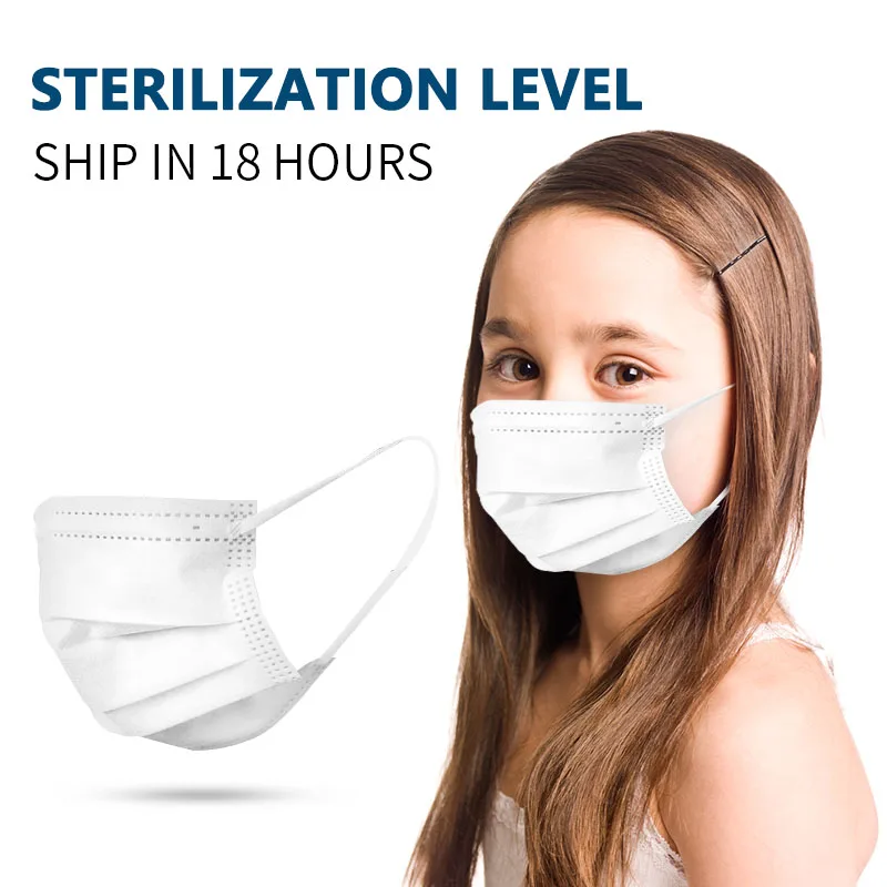 

Medical Mask for Kids Using Disposable Anti-Virus 3 Ply Non Woven Face Mask Dustproof Protective Surgical Children Mask