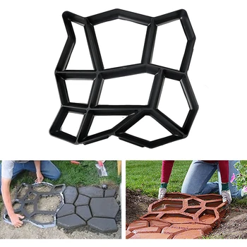 

Driveway Paving Mold Brick Concrete Walkway Paver Walk Maker Plastic Floor Mold For Garden Courtyards Patios Walks