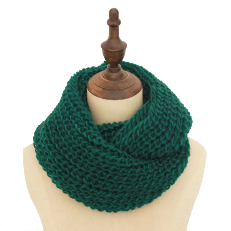 Зимний шарф женский вязаный твист уплотнительное кольцо шарфы утепленные шарфы-Снуды для дам снуд - Цвет: 13