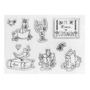 

Spanish Bible Silicone Clear Seal Stamp DIY Scrapbooking Embossing Photo Album Decorative Paper Card Craft Art Handmade Gift