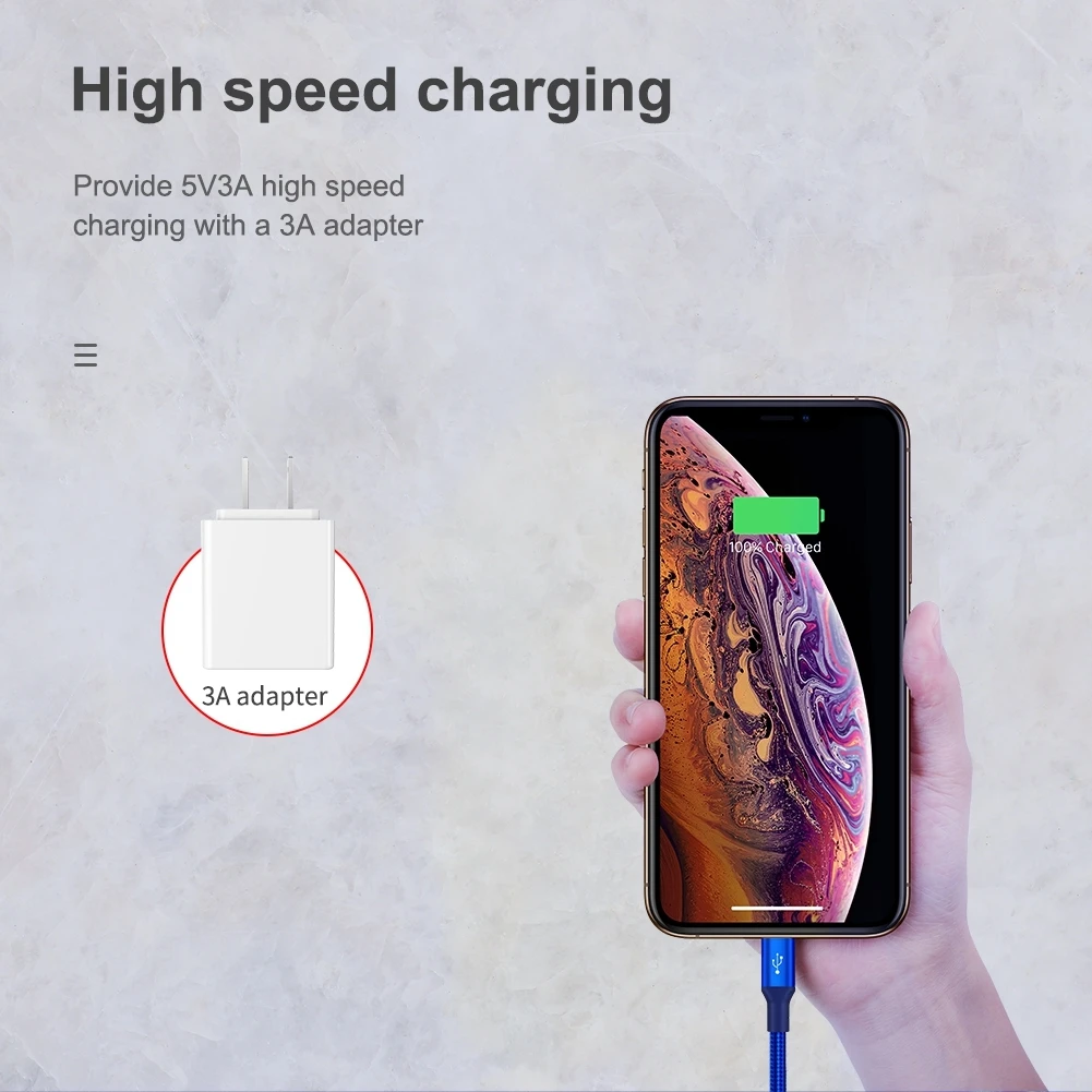 Nillkin Универсальный нейлоновый USB кабель 3 в 1 Micro type C Lightning Быстрая зарядка для iPhone кабель для huawei Oneplus Xiaomi Redmi