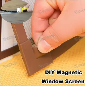 

Adjustable DIY Customize Magnetic Window Screen windows for Motorhomes Removable Washable Invisible Fly Mosquito Screen Net Mesh