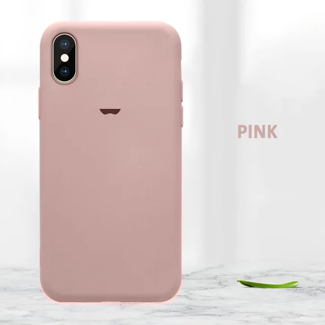 Pink Официальный силиконовый чехол для телефона для iPhone 11 Pro XS Max XR X мягкий логотип задняя крышка для iPhone 8 7 Plus 6S 6 Coque Capa - Цвет: Pink