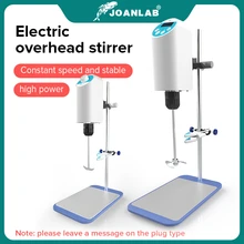 Joanlab loja oficial agitador de laboratório agitador elétrico digital display aéreo agitador laboratório misturador equipamento de laboratório 110v a 220v