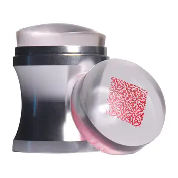 

BeautyBigBang 4cm Metal Nail Art Stamper XL Clear Jelly Silicone Head PPolish Stencil DIY Stamping Tools