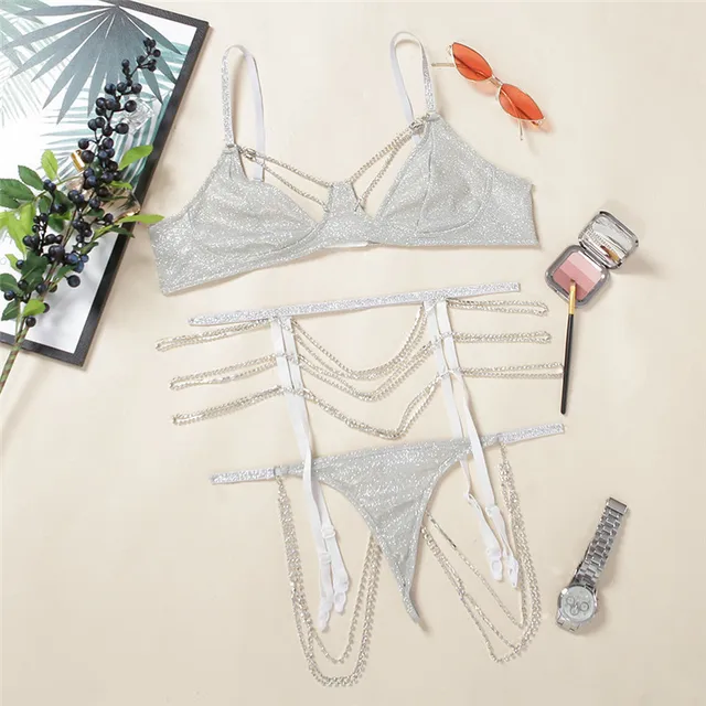 sparkly bra and panties