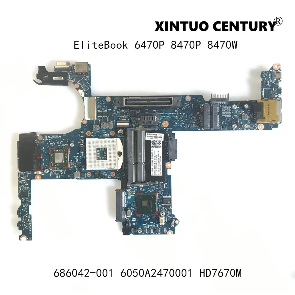 686042-001 686042-601 для HP EliteBook 6470P 8470P 8470 Вт Материнская плата ноутбука 6050A2470001