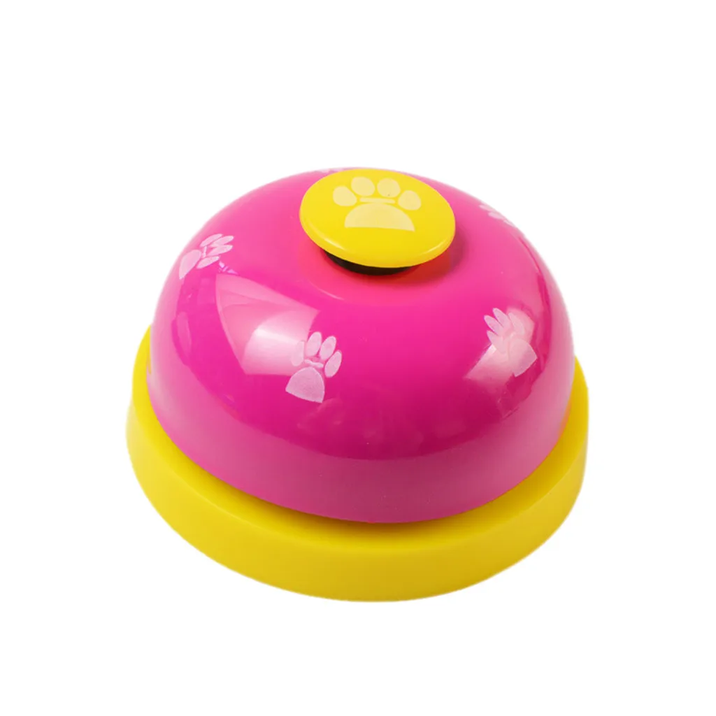 Hot Pink Звонок для домашних животных, игрушка для собак, Интерактивный Обучающий Колокольчик для домашних животных, игрушки для кошек, Котят, щенков, корм, напоминание, кормление#10 - Цвет: Hot Pink