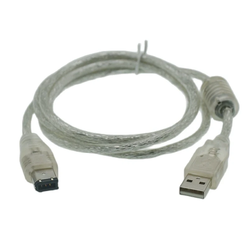 1.5M Usb Male Naar Firewire Ieee 1394 6 Pin Male Ilink Adapter Cord Firewire 1394 Kabel 1.5M Voor pc Computer Pc Digitale Camera Dv