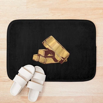 

gold bar Bath Mat Bath Mat Flannel Whale Bathroom Non-slip Mat Home Decoration Seahorse Door Mat Badmat Tapis de bain