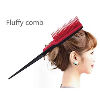 

1PCS Anti-knot Anti-static Massage Comb Dispensing Three-row Tip Curly Hair Hair Styling Comb Hair Styling Comb