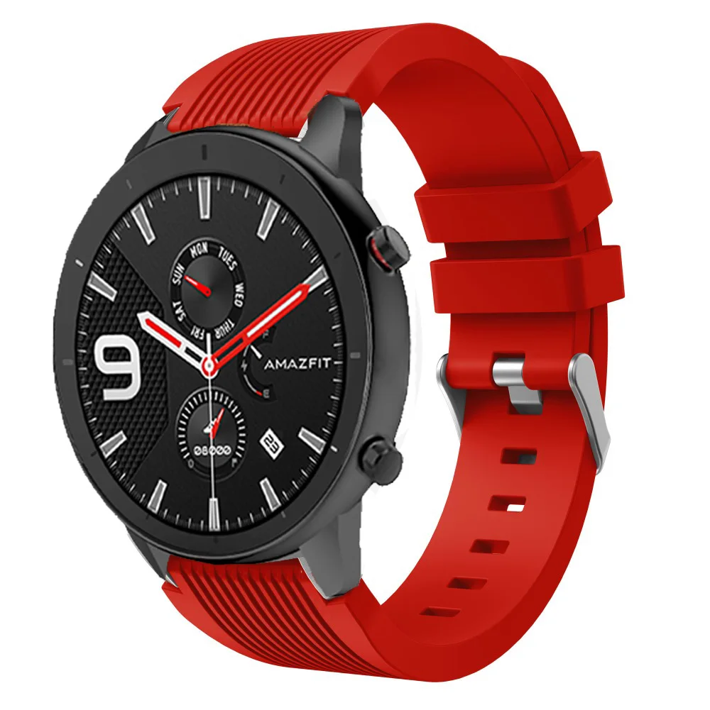 Силиконовый ремешок для часов Huami Amazfit GTR 47 мм 42 мм Amazfit Bip Lite Sport 2 2S сменный Браслет ремешок для часов