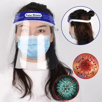 

50pcs Transparent Face Shield Safety Protective Mask Anti-Fog Oil-Splash Proof Anti-UV Anti-Shock Safety Mask Wholesale