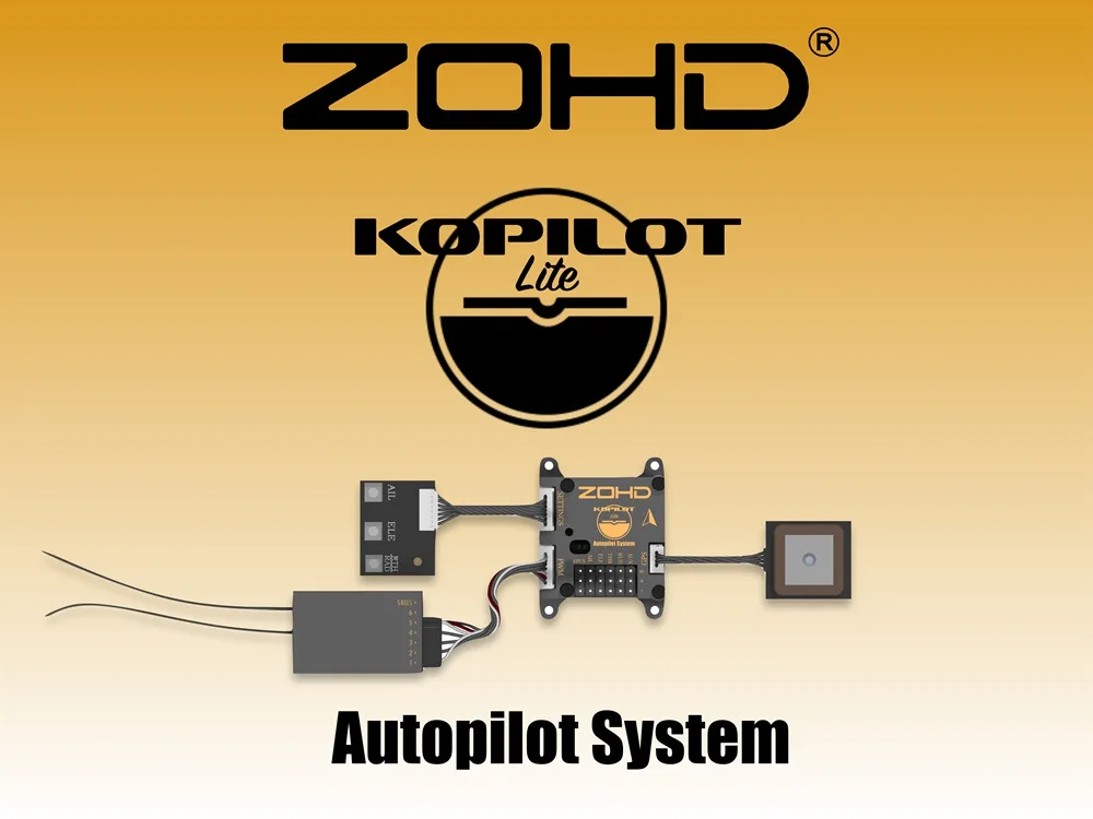 ZOHD Kopilot Lite система автопилота Контроллер полета с gps модулем возврат домой стабилизация FPV RC самолеты