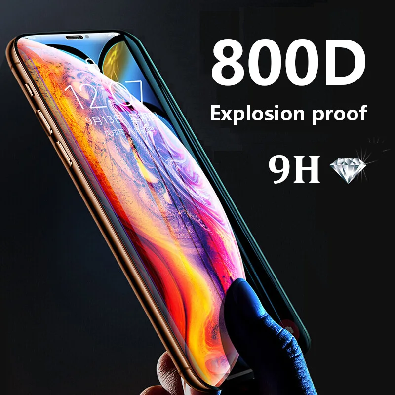 Закаленное стекло 9H с полным покрытием экрана для iPhone 11 Pro Max Xr X Xs 6S 7 8 Plus SE 2020 |